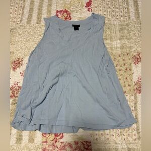 Ann Taylor Women's Light Blue Sleeveless Top Large
